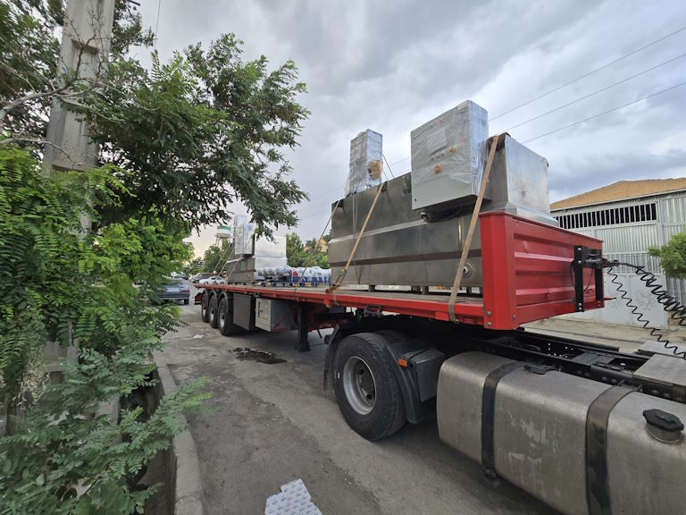 پکیج آماده سازی پلی آکریل آمید سه مرحله استنلس استیل شکم بیرون